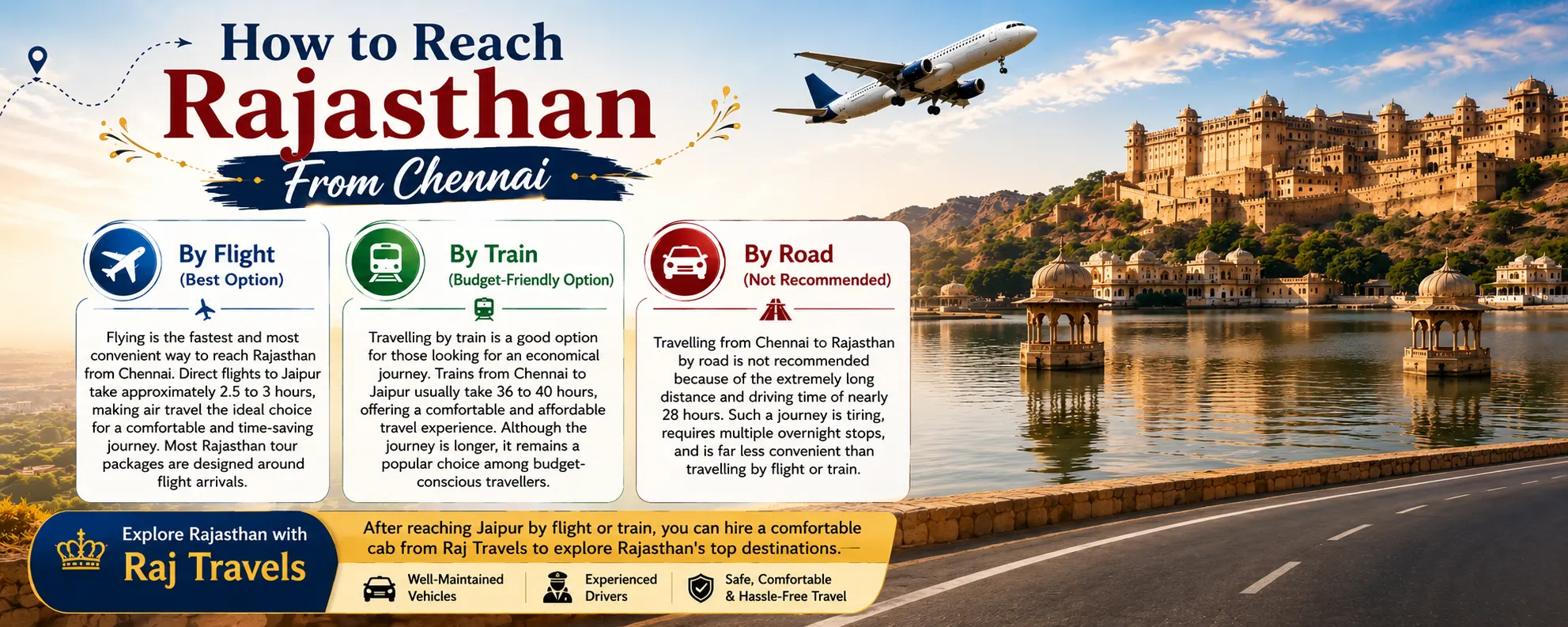 How to Reach Rajasthan From Chennai